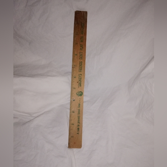Smokey Bear | Other | Vintage Mcm Smokey The Bear 2 Inch Ruler Fire ...